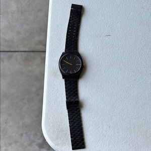 Nixon Black Watch with Gold Details